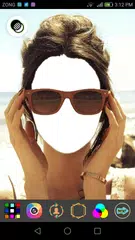 Mädchen Sonnegläser Fotorahmen APK Herunterladen