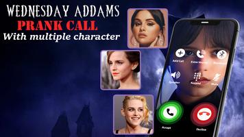 Wenesday Addams Fake Call скриншот 1