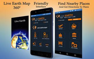 Earth Live - World View, navegación por el mapa captura de pantalla 2