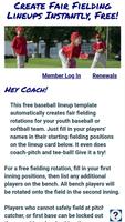 Baseball Fielding Rotation App Affiche