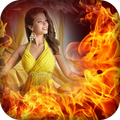 Fire Photo Frames - Fire Effec
