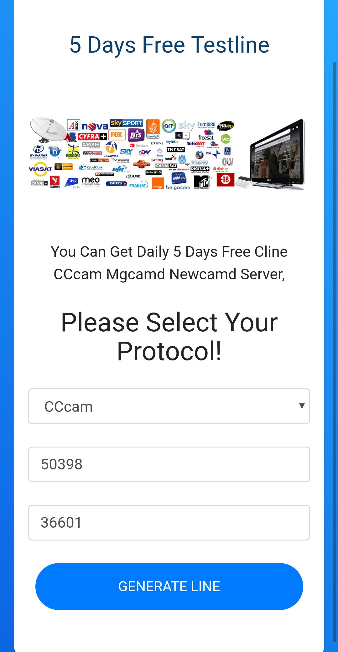 Daily Free CCcam Generator Pro - 5.Days Free CCcam for Android - APK  Download