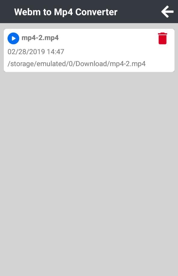 Descarga de APK de WEBM to MP4 Converter para Android