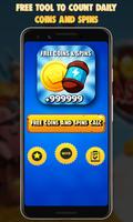 Free Coins And Spins Calc For Coin Master - 2019 Affiche
