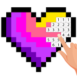 Pixel Art Color by number Game ikon