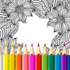 Libro de colorear para adultos icono