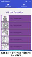 Pretty Woman Coloring Book پوسٹر