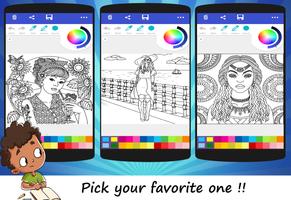 Pretty Woman Coloring Book اسکرین شاٹ 1