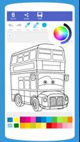 Livre de coloriage bus capture d'écran 2
