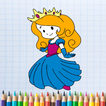 Nettes Prinzessin-Malbuch