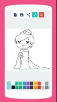 Nettes Prinzessin-Malbuch Screenshot 3