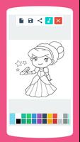 Nettes Prinzessin-Malbuch Plakat