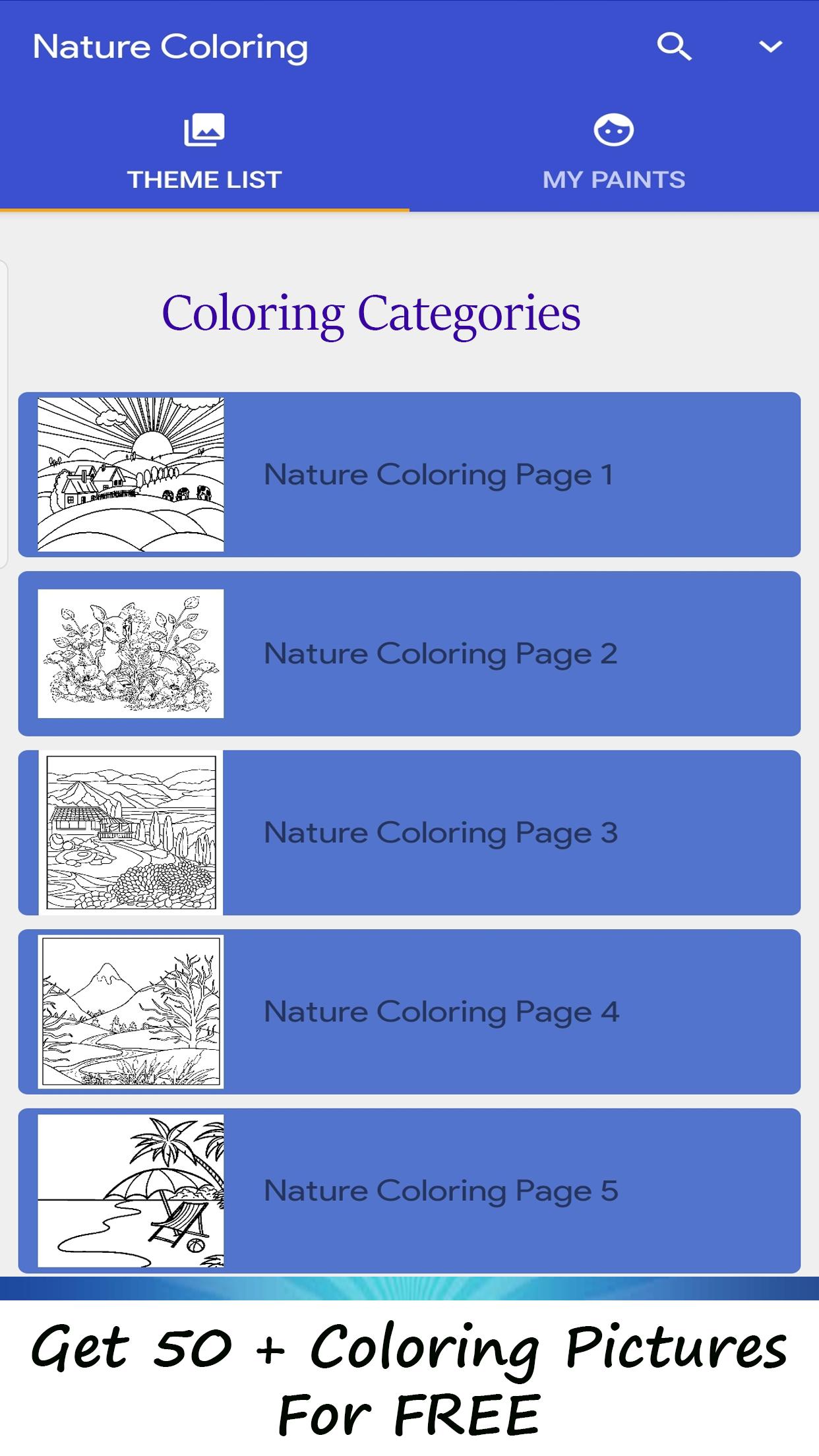 ColorPics Game Mewarnai Pemandangan Alam GRATIS for