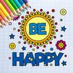 Positive Message Coloring Book