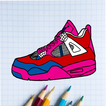 Sneakers Art Libro da colorare