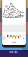 Sneakers Art Coloring Book imagem de tela 3