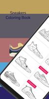 Sneakers Art Coloring Book Cartaz