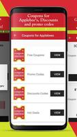 Coupons for Applebee's Discounts Promo Codes 포스터