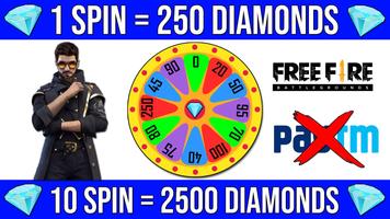 Free Diamonds For FFire - Spin & Win Free Diamonds capture d'écran 1