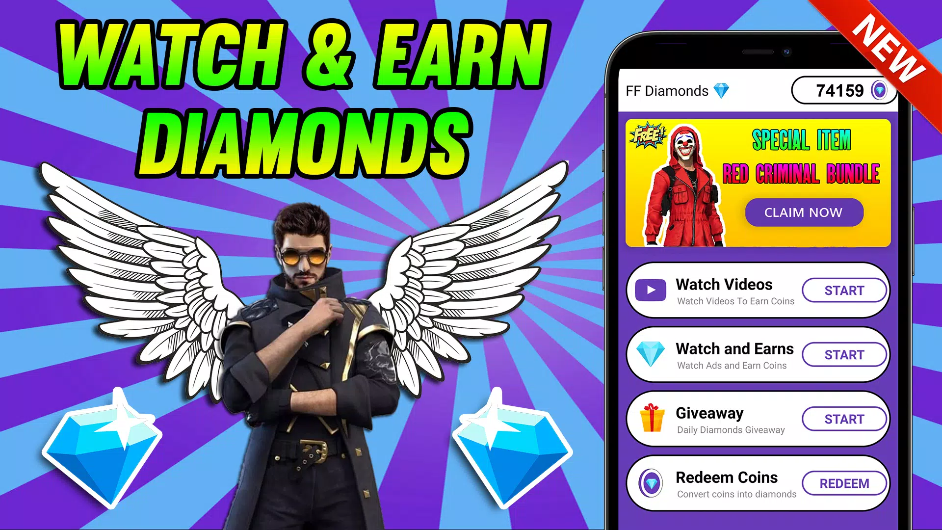 Free fire free diamonds💎 daily giveaway