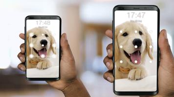 برنامه‌نما Puppy Dog Pattern Lock Screen عکس از صفحه