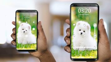 برنامه‌نما Puppy Dog Pattern Lock Screen عکس از صفحه