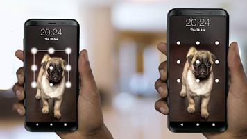 برنامه‌نما Puppy Dog Pattern Lock Screen عکس از صفحه