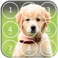 子犬の犬のピンロック画面