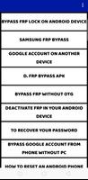 Poster Guide for android FRP bypass