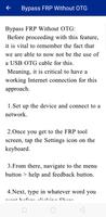 برنامه‌نما Guide for android FRP bypass عکس از صفحه