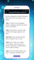 Guide for Samsung FRP Bypass capture d'écran 2