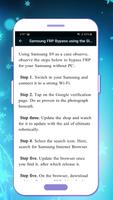 Guide for Samsung FRP Bypass capture d'écran 3
