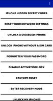 iPhone Unlock codes poster