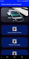 iPhone factory reset tutorial الملصق