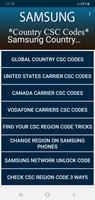 Samsung Country CSC Code Guide Affiche