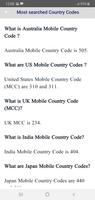 Sim Network Codes Guide screenshot 1