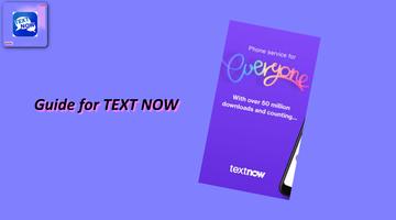 Free TextNow - Call & SMS free US Number Tips Plakat