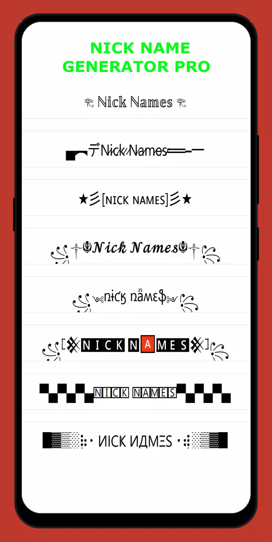 Free Fire Stylish Name - Nickname Generator APK for Android Download