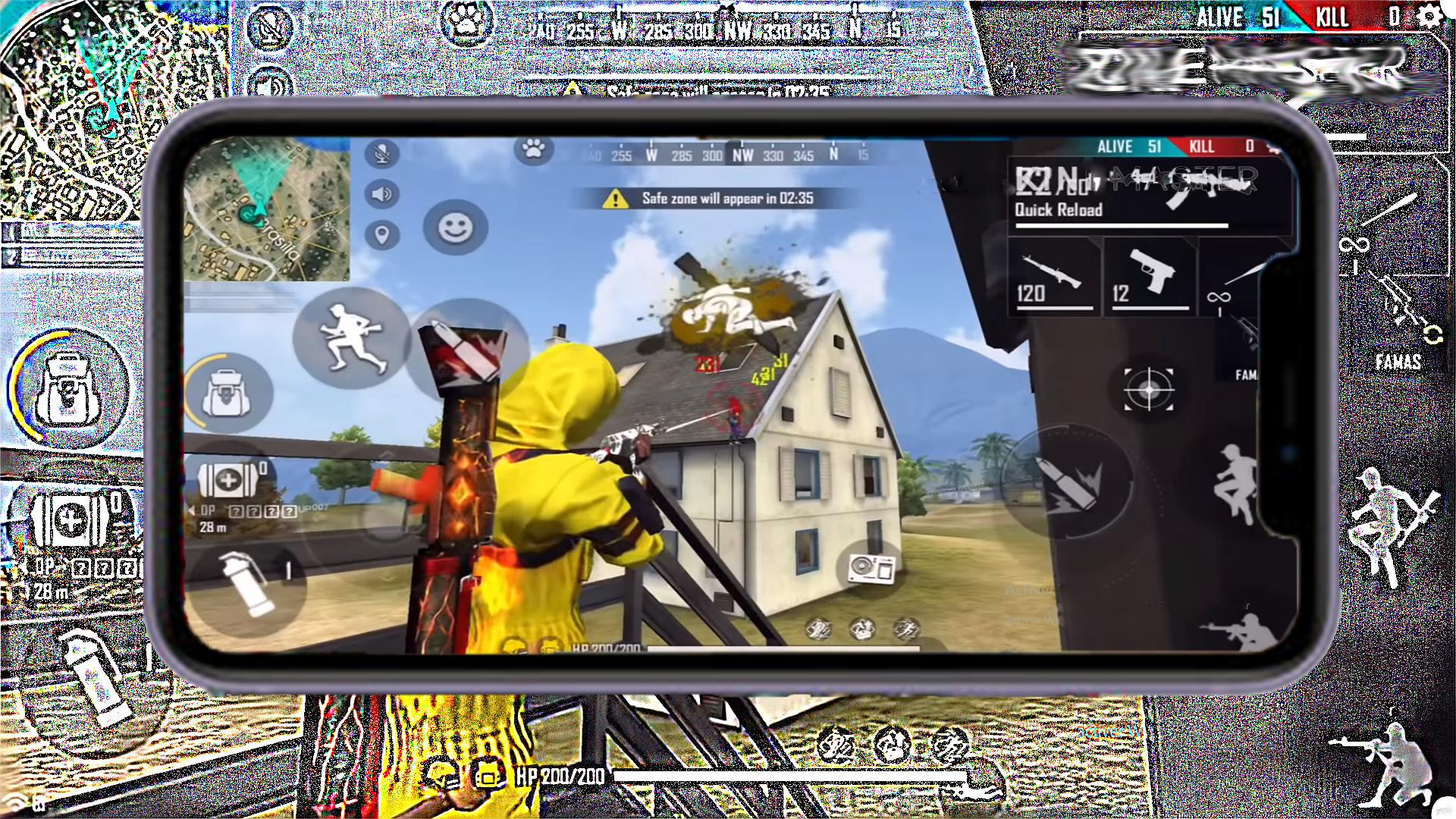 Two Guns Gaming Wallpaper Free Fire For Android Apk Download