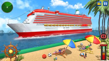 Real Cruise Ship Driving Game الملصق