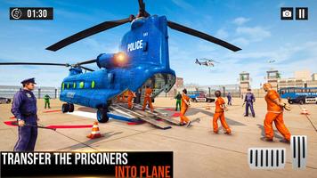 American Police Bus Driving 3D Plakat