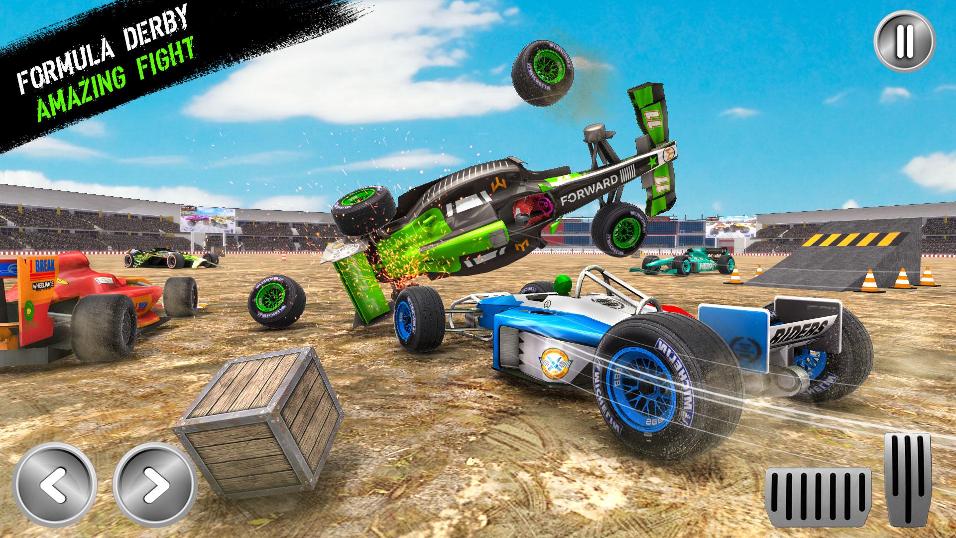Formula Car Crash Derby Game – Extreme Formula Car Racing Stunt