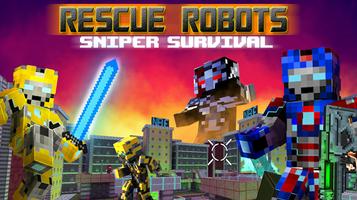 Rescue Robots Sniper Survival الملصق