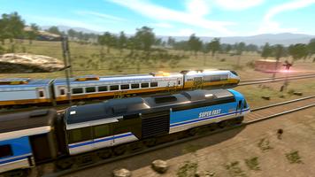 Train Racing Euro Simulator 3D Affiche