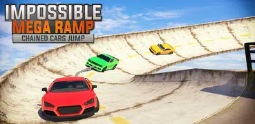 Mega Ramp Impossible - Chained Cars Jump