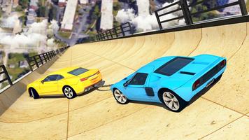 Mega Ramp Impossible - Chained Cars Jump постер