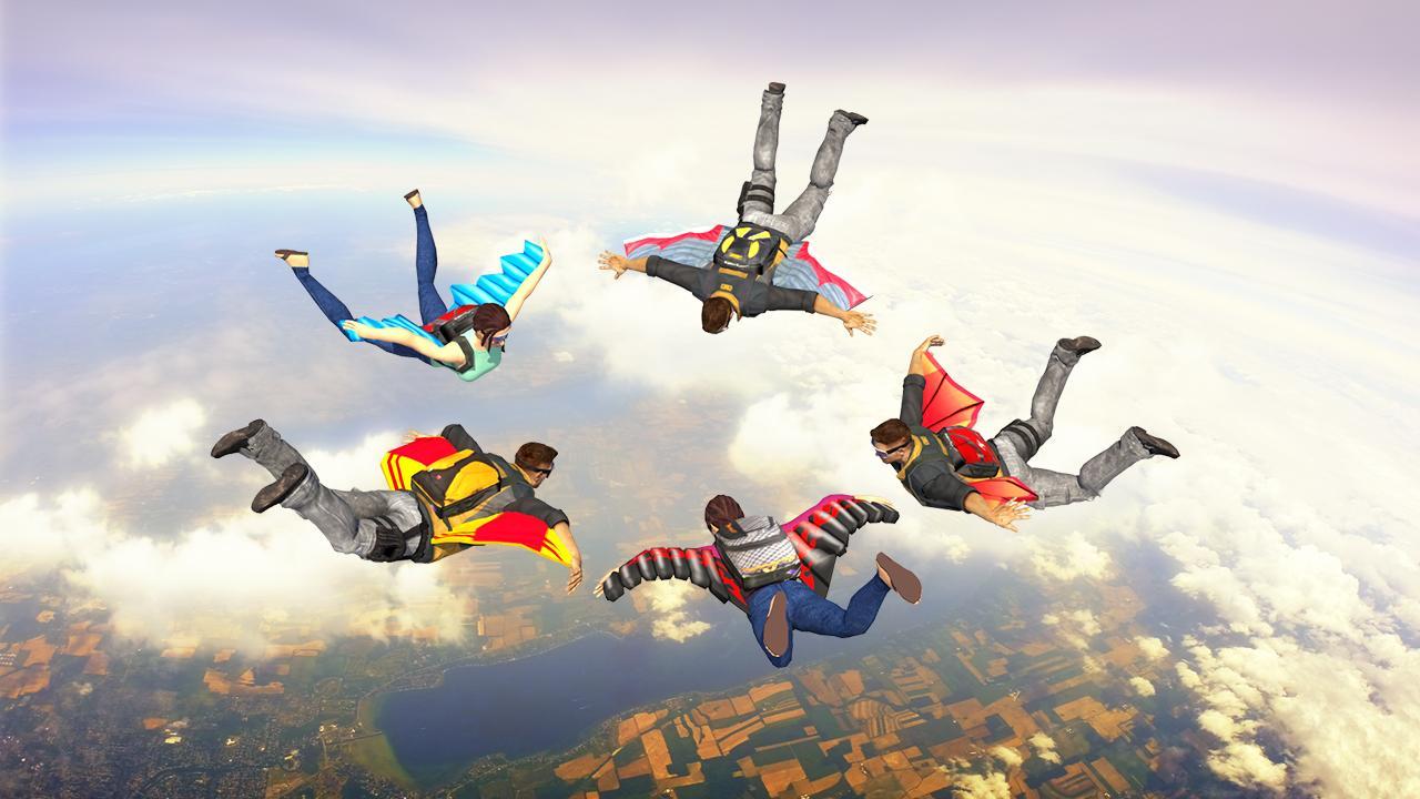 Такое игры летают. Игра парашют. Игра про скайдайвинг. На парашюте гонки. Wingsuit Red bull андроид.