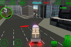police truck simulator: city capture d'écran 2