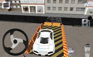 De carro SUPERIOR Parking 3D Cartaz