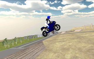 Pilote de moto 3D capture d'écran 2